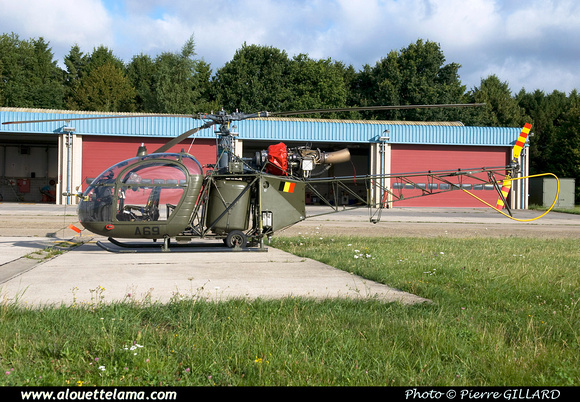 Pierre GILLARD: Aéronefs : Alouette II Astazou &emdash; A69-003657